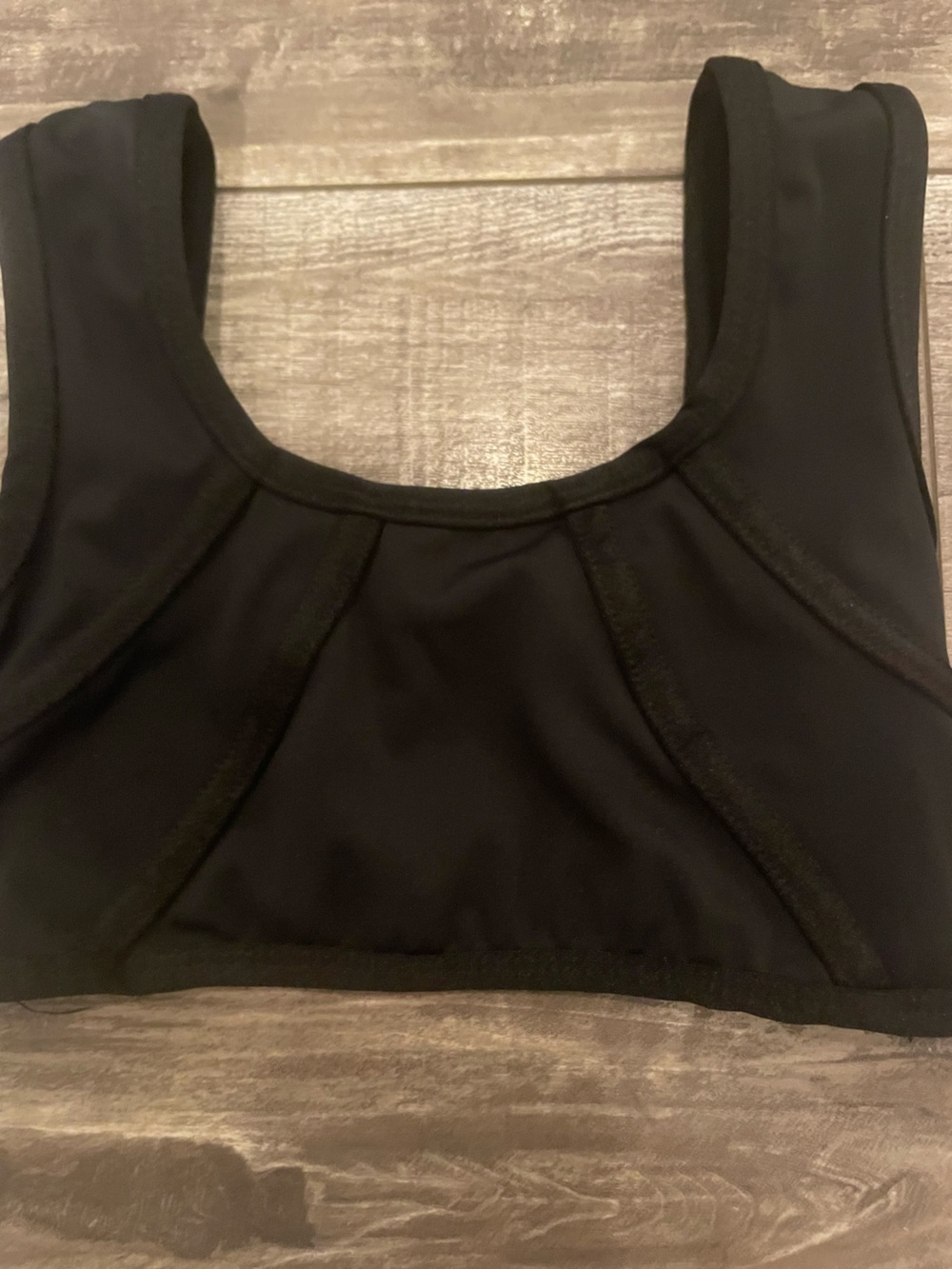 Tiger Friday Black - Scoop Neck dance top - Picture 3 of 6
